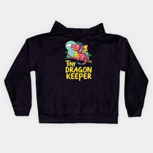 tiny dragon keeper Kids Hoodie